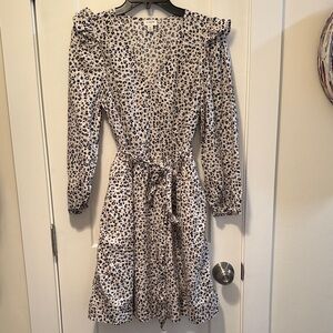J. Crew Women's Beige and Black Leopard Print Dress size S